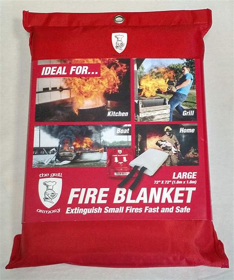 Fire blanket reviews. Suitable for protection in the home, cars, boats and caravans. Australian Standards Rated 2A:10B:E. This great kit combines a 1kg extinguisher & 1x1m fire blanket in an easy to handle offer! The 1kg extinguisher is suitable for anywhere in your home, it has a 5 year warranty and can easily be checked with the in-built pressure gauge. 