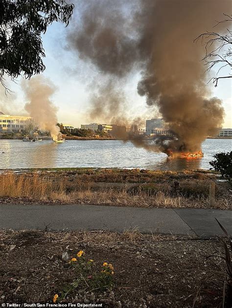 Fire breaks out on 3 boats at San Francisco Marina, 1 injured