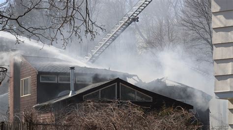 Fire crews battle blaze in Needham that left 1 person hospitalized