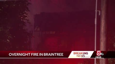Fire crews battle house fire in Braintree