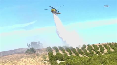 Fire crews making progress on wind fueled South Fire in Ventura County 
