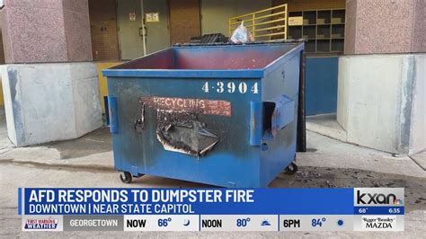 Fire crews respond to dumpster fire near State Capitol, Attorney General's office Wednesday