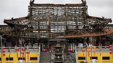 Fire damages Buddhist temple in Australia