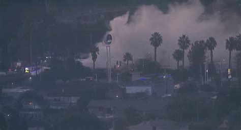 Fire erupts at San Ysidro trailer park, destroying home