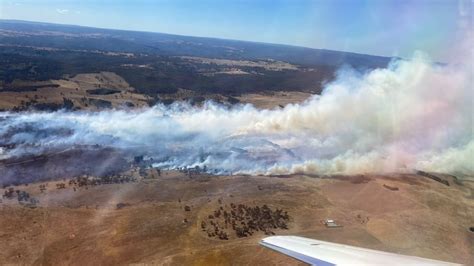 Fire near Crookwell in the NSW Southern Tablelands …