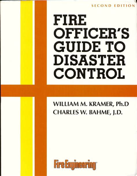 Fire officers guide to disaster control. - Hamilton beach rice cooker manual 37536.