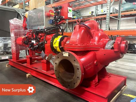 Fire pump skid package.  Rated 3000 GPM @ 104 PSI, RPM 1750, Single stage.  Pi...
