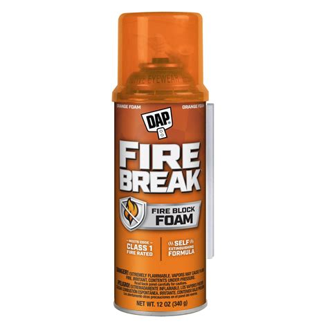 Fire rated foam.  Fire Break is a flame-resistant, all-purpose, Class 1 fire-retarda...