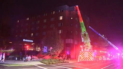 Fire response forces dozens of people from Arcadian Hotel in Brookline