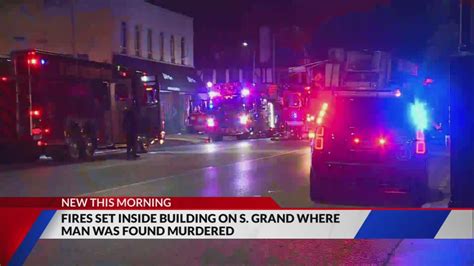Fire set inside building where man was previously murdered