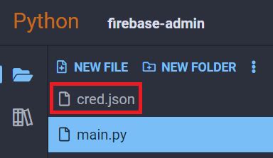 Firebase admin sdk python example.  For more information, see Overview...