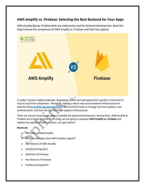 Firebase hosting.  Comparative Analysis: Choosing the Best BaaS for Devel...
