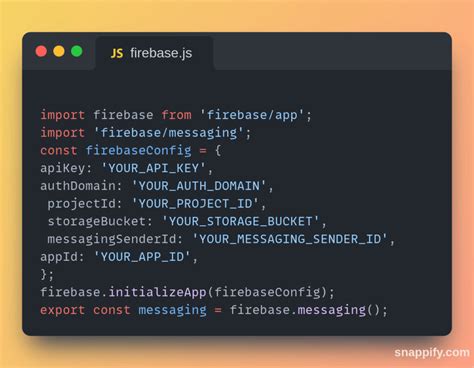 Firebase push notification ios.  Learn more about the Firebase config file and object in ...