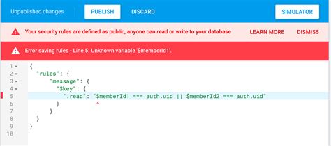 Firebase realtime database rules.  While it is secure, you should test t...