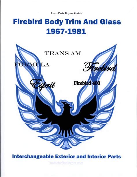 Firebird body trim and glass interchangeable parts buyers guide 1967. - Parts manual for briggs and stratton 35.