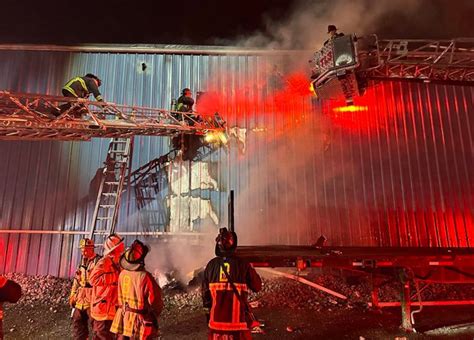 Firefighter, worker injured in blaze at Charlestown recycling plant