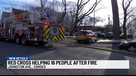 Firefighter injured, 16 displaced after Cohoes apartment fire