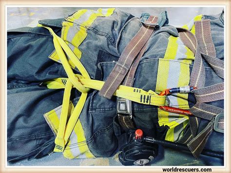 Firefighter rescue webbing technique.  The webbin Rescue Webbing & Rope A staple of...