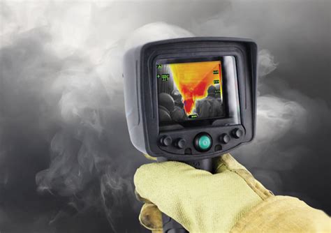 Firefighter thermal imaging camera.  Using a TIC as a thermometer to judge in...