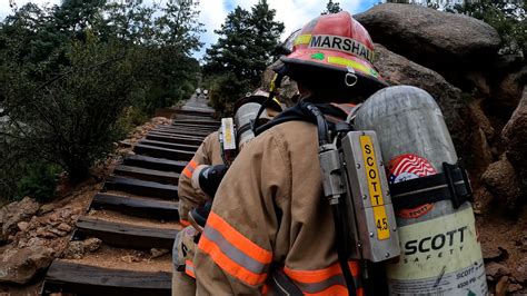Firefighters climb Manitou Springs Incline to honor fallen heroes on 9/11