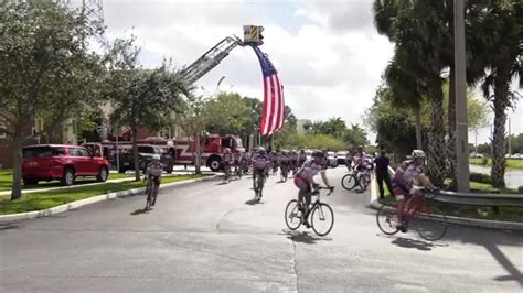 Firefighters cycle across Florida to remember state’s fallen first responders