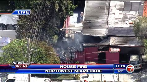 Firefighters extinguish house fire in NW Miami-Dade; no injuries reported