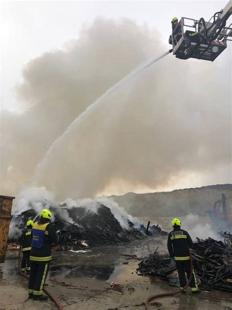 Firefighters tackle large blaze at an East Devon business park