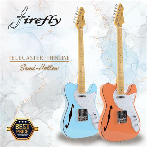 Firefly FFTH Thinline Tele Style Semi Hollow Body Guitar 2024