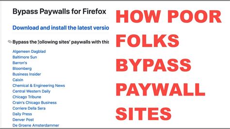 Firefox paywall bypass reddit.  Web developers really only test their sites for Chromium and We...