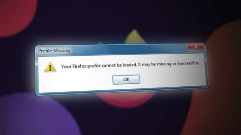 Firefox profile missing linux. mozilla folder.  "Your Firefox profile cannot be loaded.  It ma...