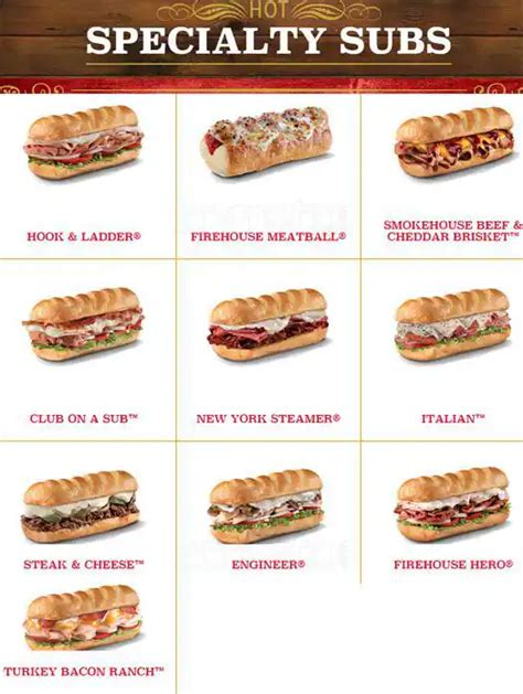 Firehouse Subs - Lancaster, PA Restaurant Menu