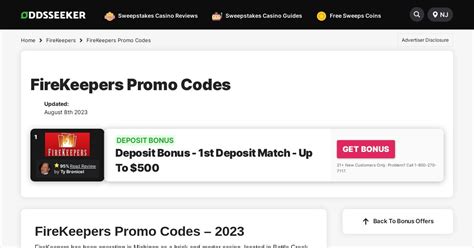 FIREKEEPERS PROMO CODE & WELCOME OFFER. Our FireKeepers review found that new members of the online site are eligible for FireKeepers promo codes and a generous welcome bonus offer. BONUS CODE. FireKeepers promo codes are directly tied to incentive offers. Most times they need to be entered when registering for a new account.