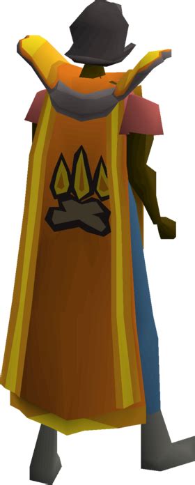 The Inverted hooded firemaking cape (t) is