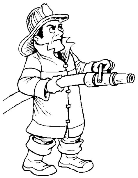 Fireman Printable Coloring Pages