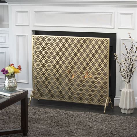 Fireplace Screen Gold & Mesh - Home Decor - Facebook