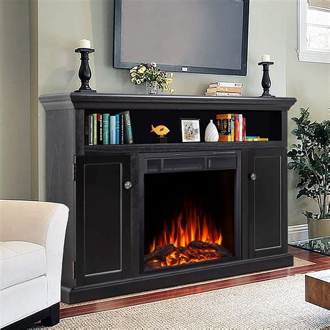 Fireplace tv stand amazon. COSTWAY Fireplace Corner TV Stand for TVs Up to 50-inch, Modern Electric Fireplace Entertainment Center with 16-Color LED Lights, 4 Modes, Adjustable Shelves, Remote Control, Smart APP Control, Black. 10. $27999. FREE delivery Mon, Mar 4. +2 colors/patterns. 