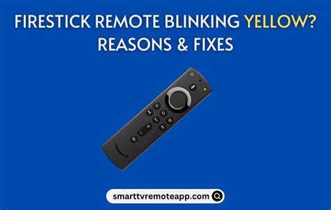 Firestick remote blinks yellow. Nov 18, 2018 · HERE IS THE THING THAT FIXED IT -. - Unplugged TV power. - Waited 1 minute. - During this 1 minute press the TV manual power button ( not from remote) - While pressing the power button. Plugged the TV power back in and power on the outlet. - Keep pressing the down the power button again for about 15 seconds + /. 