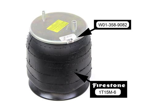 Double Convoluted Air Bag Goodyear Bellows Number: 578-92-3-250 Goodyear Part Number: 2B10-226 Firestone Bellows Number: 20F Firestone Part Number: W01-358-7795. Used as the lift bag in the Hendrickson PST20 lift axle suspension 2008-2012. Replaces: Hendrickson Trailer S14486 (Lift Bag), Hendrickson Aux. 003317 (metric version). 