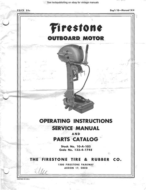 Firestone outboard motor service n parts manual 5 hp. - Servisny manual vw golf iii cz.