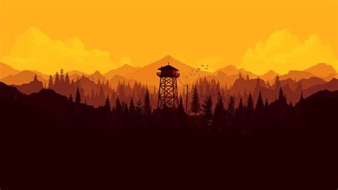 Firewatch Style Watchtower 4K wallpaper Backgrounds desktop ...