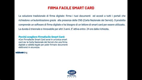 Firma Facile CNS Smart Card Buffetti - YouTube