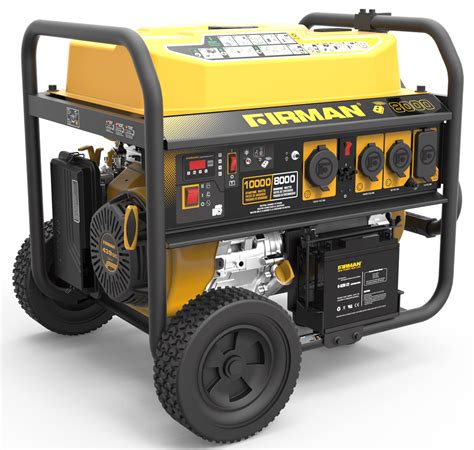 Firman 10,000 W Gas Powered Portable Generator P08004 with …