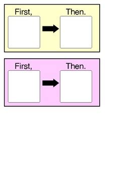 First/Then Card Autism Circuit