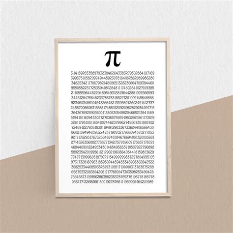First 1000 Digits of Pi Printable Fun Math Poster Fun Math Etsy Australia