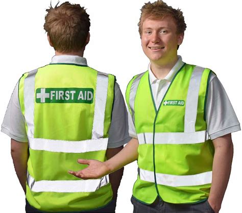 First Aid --Vest Hi-Vis D/N-Large - SITE SPECIAL