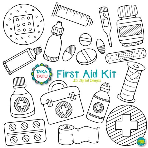 First Aid Coloring Book