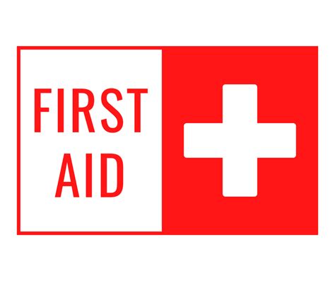 First Aid Printable Sign