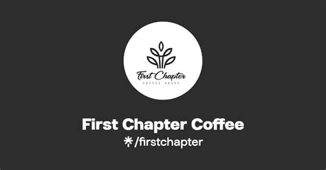 First Chapter Coffee Linktree