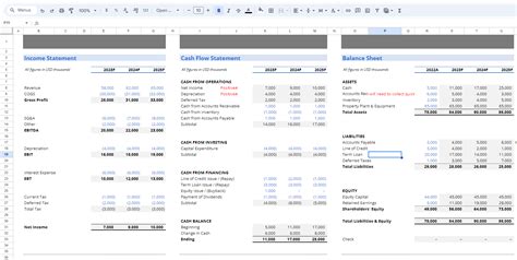 First Class 3 Statement Financial Model Excel Template Download