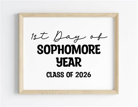 First Day of Sophomore Year - Etsy